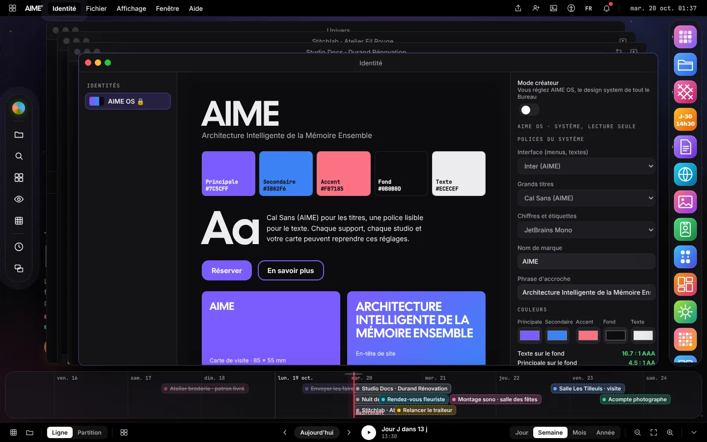 Le studio Identité