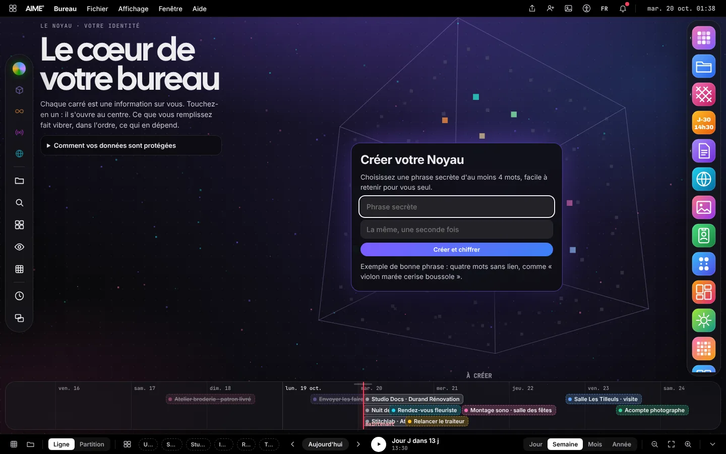 Le Noyau dans le Bureau AIME